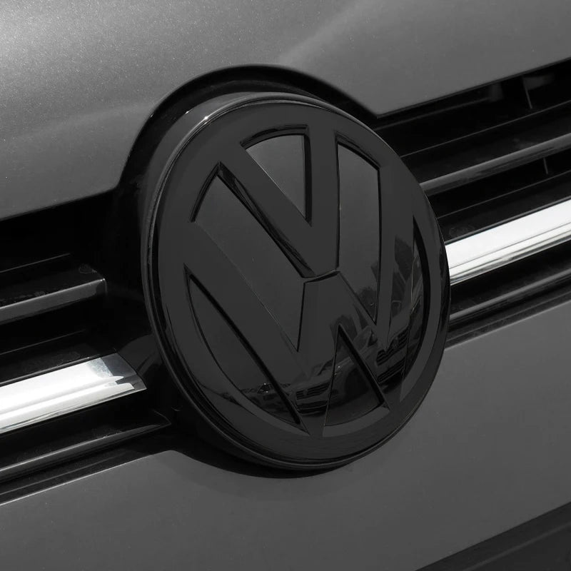 2Pcs Chrome Car Front Radiator Grille Replacement Emblem & Rear Trunk Lid Badge Auto Emblem For Volkswagen VW Golf 7 2014-2017