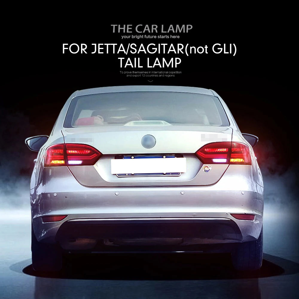 Car Tail Light Assembly For VW Jetta MK6 Sagitar 2012-2014  Brake Light With Turning Signal Light Car led Tail light